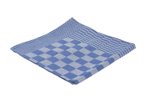 Theedoek Blok Blauw 70x70 per stuk