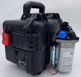NIEUW! 12V60Ah Jarocells Pelican 2075 portable lithium koffer  + Shurflo pomp 100psi PLUG & PLAY
