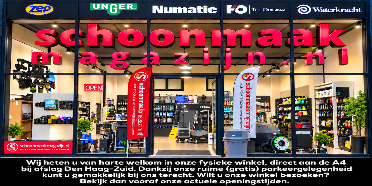 Schoonmaakmagazijn schoonmaakmaterialen