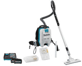 Makita XGT 40 V Max Rugstofzuiger 2L + 4,0 Ah accu (2 st), snellader