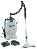 Makita XGT 40 V Max Rugstofzuiger + 4,0 Ah accu (2 st), snellader