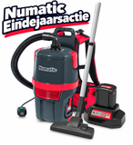 Numatic RSB150-NX Rugstofzuiger + Accu + Oplader