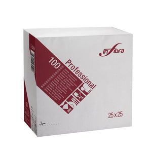 Servetten Wit Cellulose 25x25CM 2LGS 3000STK (I-0318)