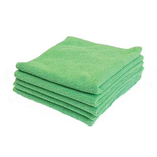 Microvezeldoeken Groen 8 x 10 stuks - De SchoonmaakWinkel.nl