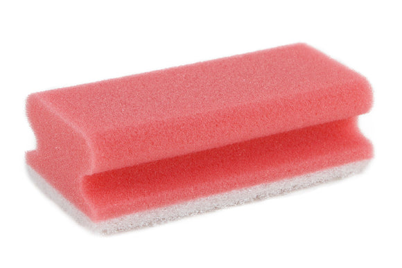 Schuurspons met Greep Rood 10stk